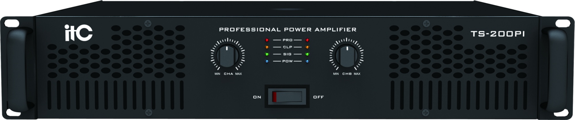 Профессиональный стереоусилитель ITC TS-350PI 2-канальный усилитель, 2х350W / 8 Ом